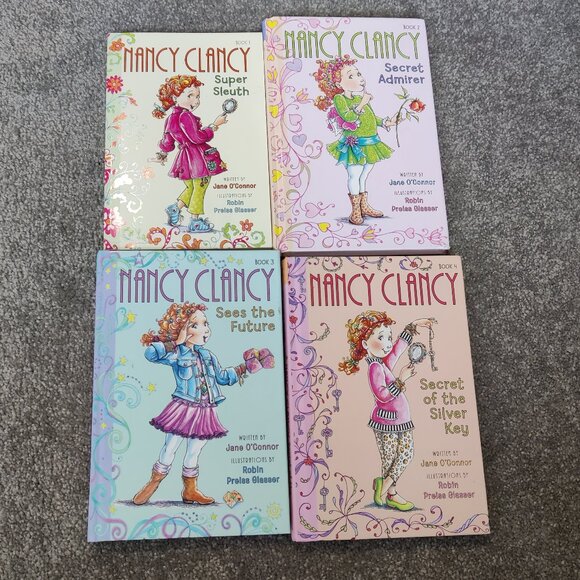 Nancy Clancy Kids Book Set of 4 Stories for Girls Daily Bedtime Reading Age 6-10 - Picture 1 of 11